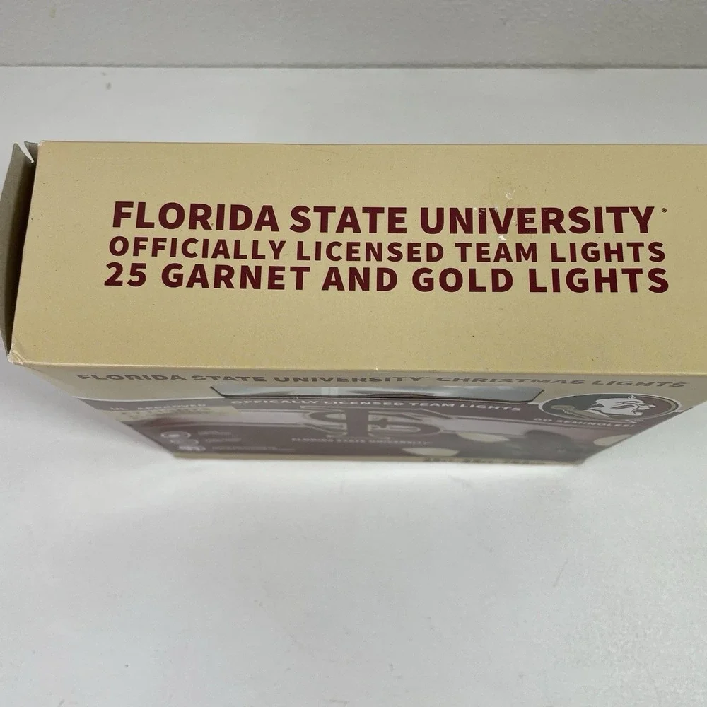 Florida State Seminoles Decorative String Light Set Christmas Lights C7 25ft